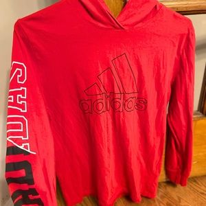 Adidas long sleeve t shirt hoodie - perfect for fall!